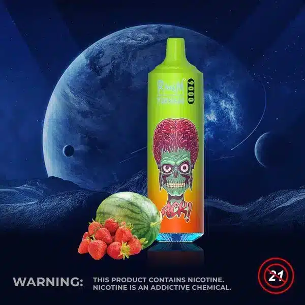 10004-4.jpg.webp Colorful vape, strawberries, watermelon, space background.