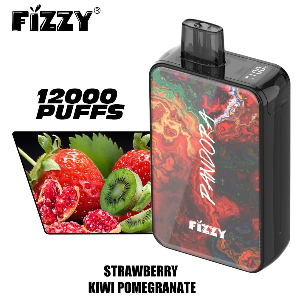 19 Fizzy vape, strawberry kiwi pomegranate, 12000 puffs