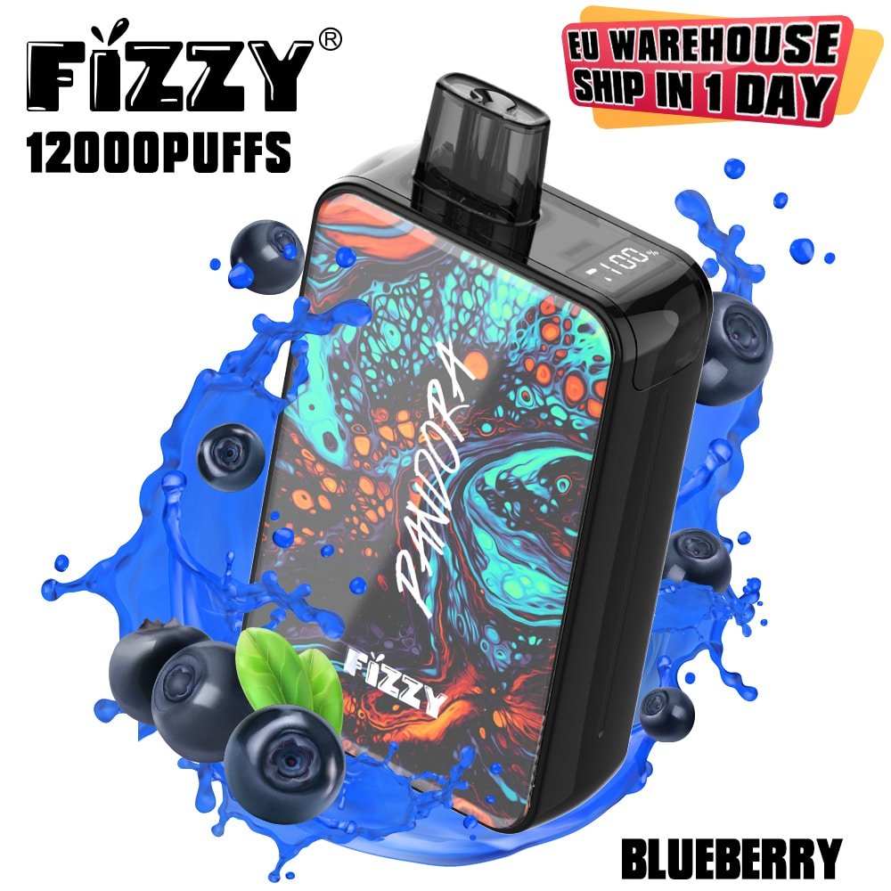 23 Fizzy vape, 12000 puffs, blueberry flavor