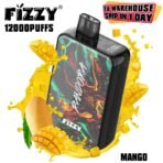 Fizzy Pandora vape, mango flavor, 12000 puffs.