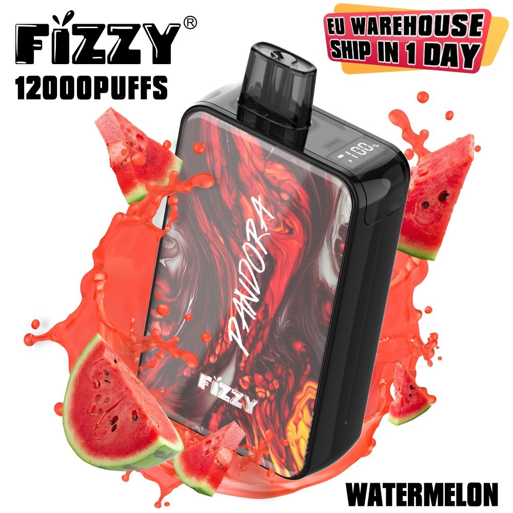 32 Fizzy 12000 puffs watermelon flavor vape.