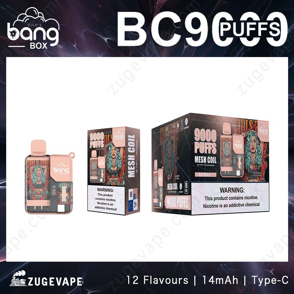 3HaqMxLB-Bang-box-9000Puffs-9.jpg Bang Box vape, 9000 puffs, nicotine warning.