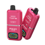 Pink disposable vape, 5000 puffs, strawberry ice flavor