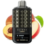 Elf Bar vape product with peach flavor.