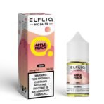 Elfliq Apple Peach Nic Salts e-liquid bottle.