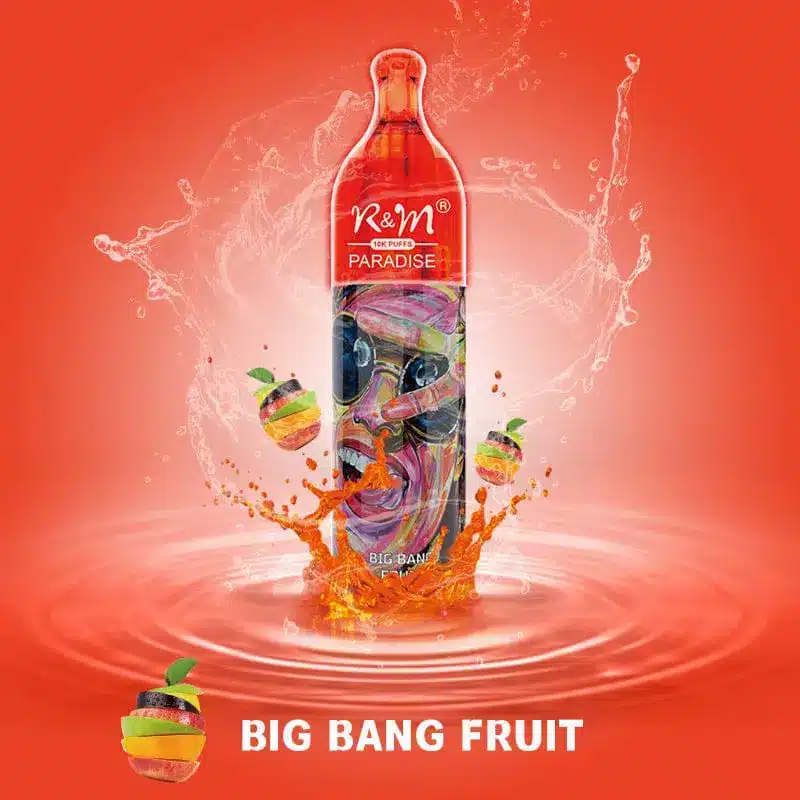 BIG_BANG_FRUIT_1120x_400fce29-f16a-47e5-a039-6337734739d5.webp R&M Paradise vape with Big Bang Fruit flavor.