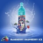 Blueberry raspberry ice drink bottle splash