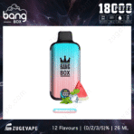 Bang Box Watermelon Ice vape, 18000 puffs, 26ml.