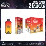 Bang disposable vape packaging and device