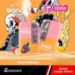Peach mango vape, colorful design, 32000 puffs, disposable.