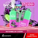 Bang vape, watermelon cherry, 32000 puffs, disposable.