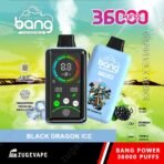 Bang Disposable Vape, Black Dragon Ice flavor, 36000 puffs.