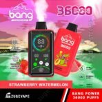 Strawberry watermelon vape, 36000 puffs, colorful design.