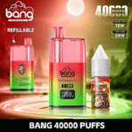 Bang vape, watermelon ice, 40000 puffs, refillable