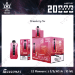 Strawberry Ice disposable vape, 20000 puffs, 35ml.