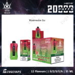 Watermelon Ice disposable vape, 20000 puffs, 12 flavors.