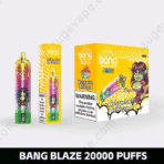 Bang Blaze vape, watermelon bubblegum flavor, 20000 puffs