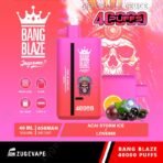 Bang Blaze disposable vape, 40000 puffs, acai flavor.
