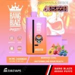 Bang Blaze vape 40000 puffs, berry peach flavors.