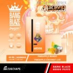 Bang Blaze disposable vape, 40000 puffs, pineapple mango flavor