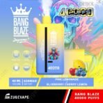 Bang Blaze vape, 40000 puffs, pink lemonade flavor.