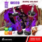 Bang Blaze disposable vape, 60000 puffs, bold design.
