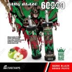 Bang Blaze disposable vape, 60000 puffs, double apple flavor.
