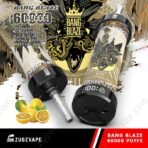 Bang Blaze vape, 60000 puffs, passion fruit flavor.