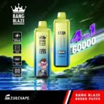 Bang Blaze vape, 60000 puffs, 650mAh, digital display.