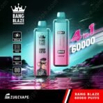 Bang Blaze vape, 60000 puffs, 4-in-1 design.