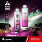 Bang Blaze vape, 60000 puffs, 4-in-1 design.