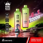 Bang Blaze vape with 60000 puffs, 4-in-1 features.