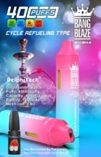 Bang Blaze Shisha with 40000 puffs and strawberry flavor.