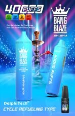Bang Blaze shisha 40000 puffs, blueberry ice flavor.