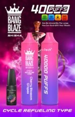 Bang Blaze Shisha, Cherry Blossom Grapes, 40000 Puffs