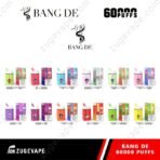 Bang De vape flavors assortment with 60000 puffs
