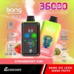 Bang disposable vape, strawberry kiwi flavor, 36000 puffs