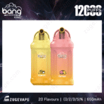 Bang disposable vapes, Passion Kiss and Peach Mango flavors.