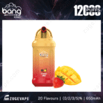 Bang vape disposable, strawberry mango flavor, 12000 puffs