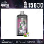 Bang King vape device, 15000 puffs, 650mAh