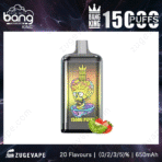 Bang King vape, 15000 puffs, strawberry kiwi flavor.