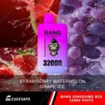 Bang vape, strawberry watermelon and grape ice flavors.