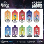 Bang King vapes in ten flavor options.