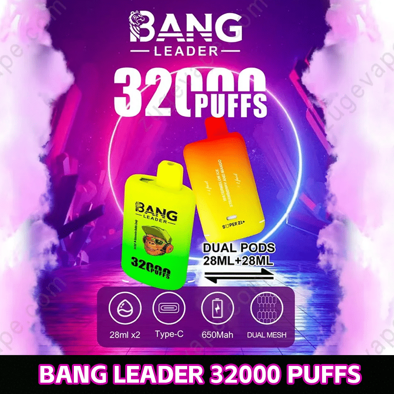 Bang Leader 32000 Puffs Bang Leader vape dual pods, 32000 puffs