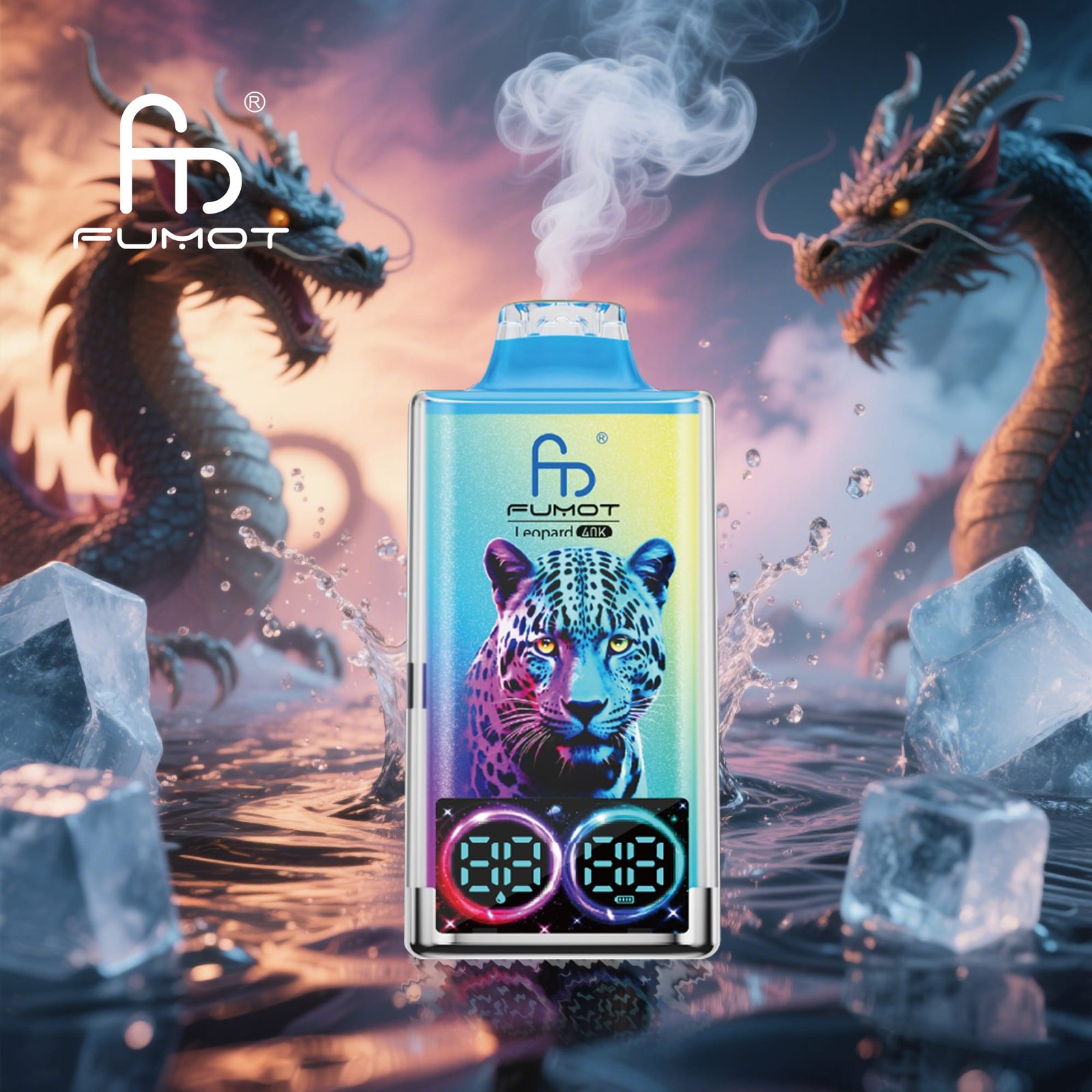 Black-Dragon-lce.jpg Colorful vape with leopard design and dragon background.
