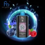 Fumot vape with blueberries and raspberries.