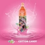 Cotton candy flavored vape with colorful design.