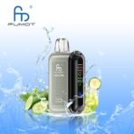 FUMOT vape device with splash effect and cucumber slices.