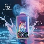 Fumot vaporizer with digital leopard design.