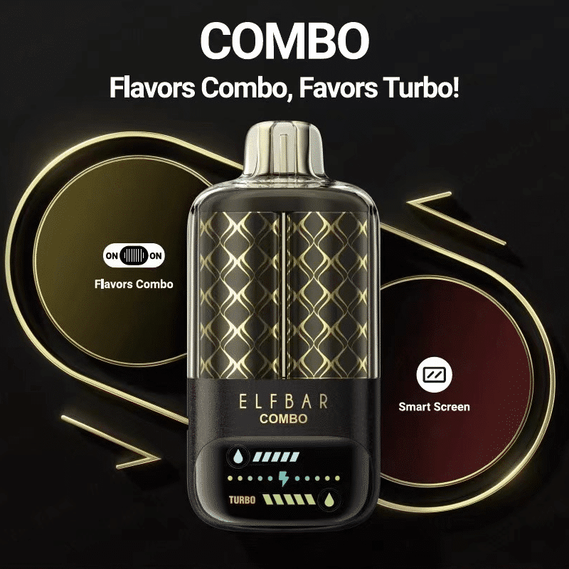 Elfbar Combo 25K Einweg Vape Pod Gerät - EU Warehouse, 5% Nikotin Elfbar Combo vape with turbo flavor feature